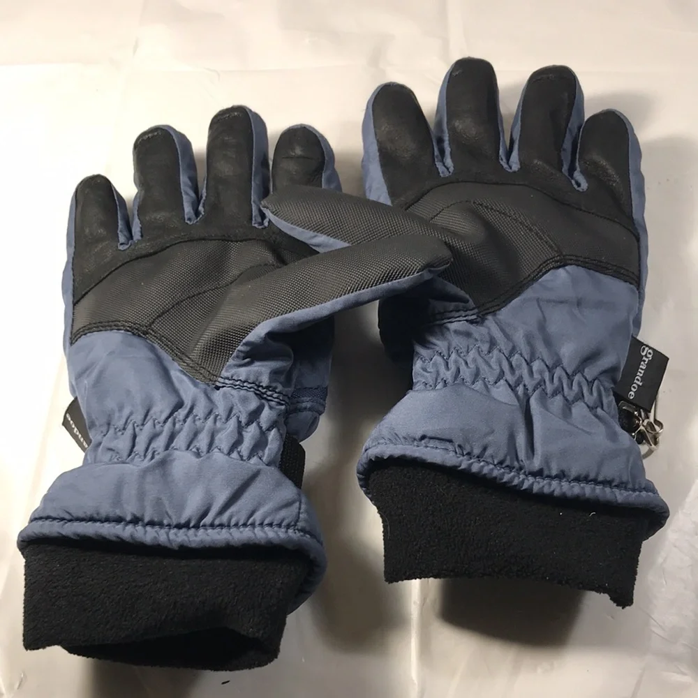 Grandpa Kids Blue Gore-Tex Functional Curve Ski Snowboarding PrimaLoft Gloves